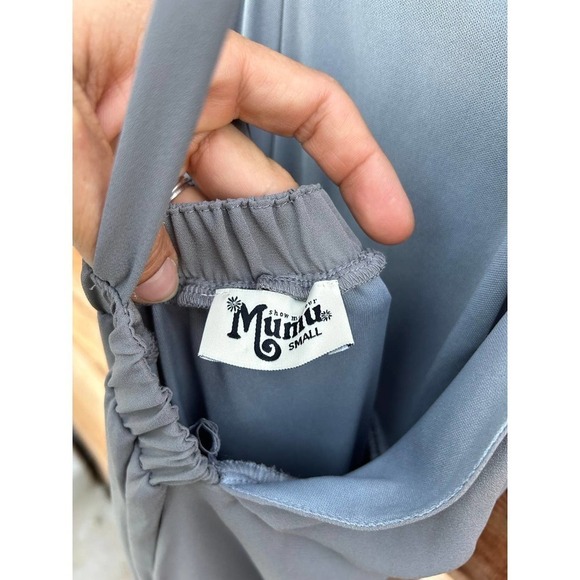 Show Me Your Mumu Amanda Maxi Gray dress, sz S. Long and flowy with low back‎ - Picture 6 of 6